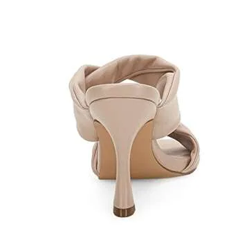 Stylish PiePieBuy Women’s Stiletto Mules - Light Khaki