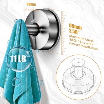 YOHOM Suction Cup Hooks for Easy Bathroom Hanging