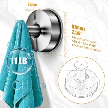 YOHOM Suction Cup Hooks for Easy Bathroom Hanging