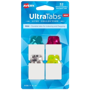 Avery Mini Ultra Tabs: Sparkling Holographic Note Tabs for Stylish Organization
