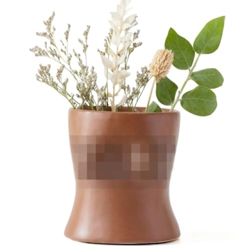 BASE ROOTS Home Decor Plant Pot - Modern Boho Aesthetic Flower Vase