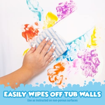 Tub Works Bathtub Finger Paint Set | Non-Toxic Washable Colors