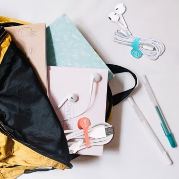 SUNFICON 10 Pack Magnetic Cable Clips for Tangle-Free Organization