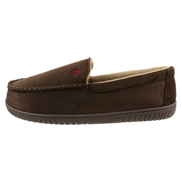 IZOD Classic Moccasin Slippers with Memory Foam for Men