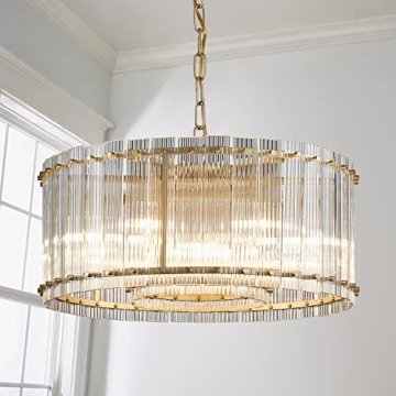 Elegant Saint Mossi 7-Light Modern Glass Chandelier