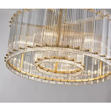 Elegant Saint Mossi 7-Light Modern Glass Chandelier