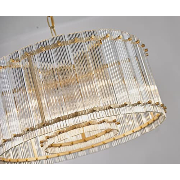 Elegant Saint Mossi 7-Light Modern Glass Chandelier