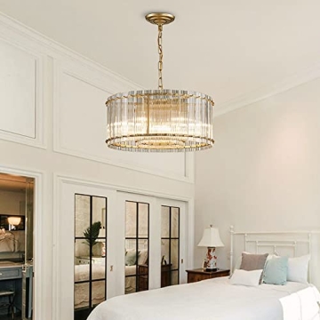 Elegant Saint Mossi 7-Light Modern Glass Chandelier