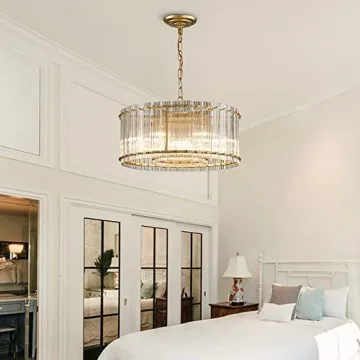 Elegant Saint Mossi 7-Light Modern Glass Chandelier