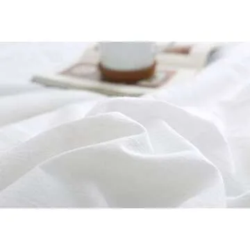 2-Pack Bright White Pillow Cases Shams Covers with Long Ruffles Shabby Chic Egypt Cotton Queen Size 20"X30"Soft Soft