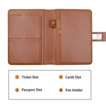 Melsbrinna RFID Blocking Travel Wallet - Stylish Passport Holder