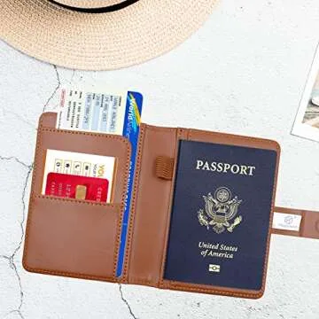 Melsbrinna RFID Blocking Travel Wallet - Stylish Passport Holder