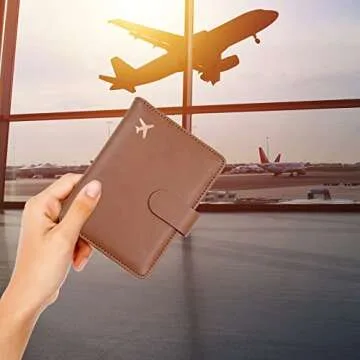 Melsbrinna RFID Blocking Travel Wallet - Stylish Passport Holder
