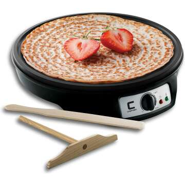 CHEFMAN 12" Electric Crepe Maker with Temp Control
