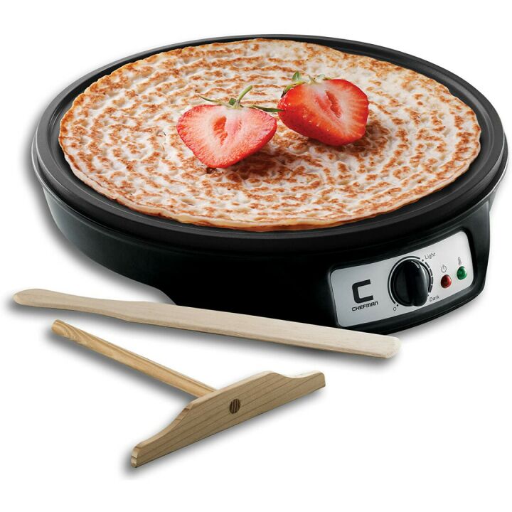 CHEFMAN 12" Electric Crepe Maker with Temp Control