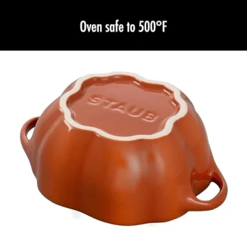 STAUB Pumpkin Dish 0.5-qt - Oven Safe, Burnt Orange