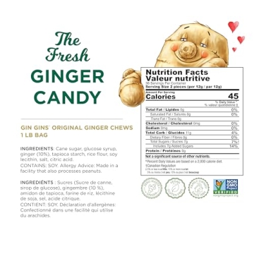 GIN GINS Original Ginger Chews – Healthy Natural Candy