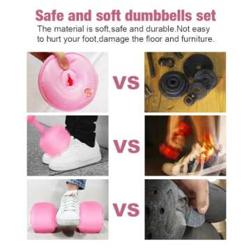 Water Filled Dumbbells for Women - Adjustable Travel Weights Set