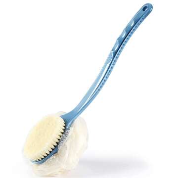 Exfoliating Shower Body Brush with Long Handle