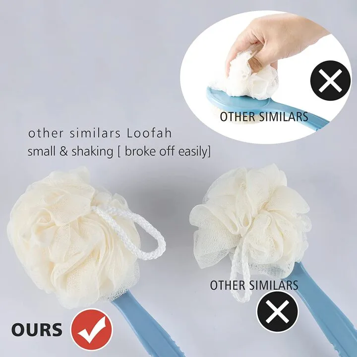 Exfoliating Shower Body Brush with Long Handle