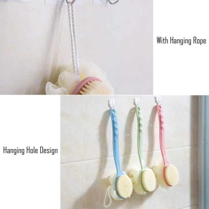 Exfoliating Shower Body Brush with Long Handle