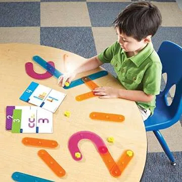 Learning Resources Number Construction - 55 Pieces, Ages 3+ Number Set for Kids, Math Games for Kids. Kindergartner Learning Materials