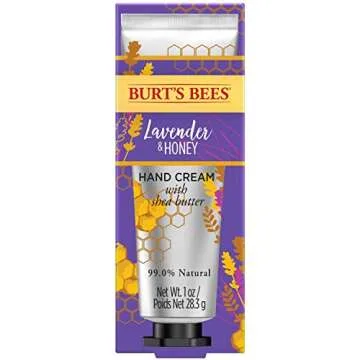 Burt's Bees Lavender and Honey Hand Cream - Nourishing & Hydrating, 1 oz (Pack of 4)