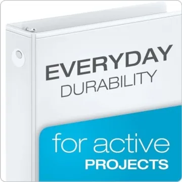 Cardinal Economy 3 Ring Binder 1 Inch 4 Pack White