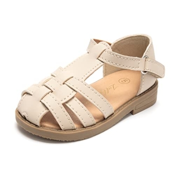 Luffymomo Girls Summer Sandals - Comfortable & Durable Closed Toe Slides