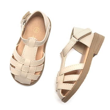 Luffymomo Girls Summer Sandals Comfortable Durable Closed Toe