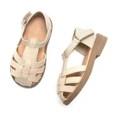 Luffymomo Girls Summer Sandals Comfortable Durable Closed Toe