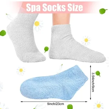Janmercy Aloe Socks - 3 Pairs of Moisturizing Cozy Socks