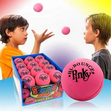 JA-RU High-Bounce Pinky Ball (6 Pack) Small Bouncy Rubber Balls for Kids. Stress Handball. Indoor & Outdoor Sport Games. Therapy Classroom Playground Toys. Throwing & Juggling 976-6p