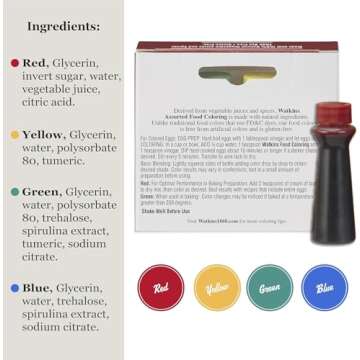 Watkins Assorted Food Coloring - Natural Colors Featuring Beet Juice and More
