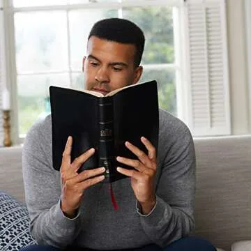 NKJV Open Bible - Comfort Print, Black Leathersoft Edition