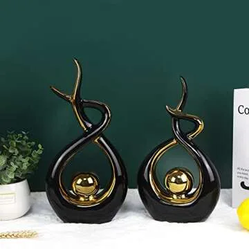 Norrclp Modern Abstract Art Ceramic Statue for Decor