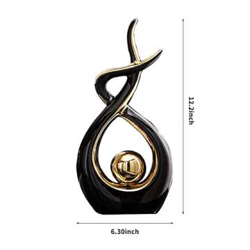Norrclp Modern Abstract Art Ceramic Statue for Decor