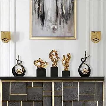 Norrclp Modern Abstract Art Ceramic Statue for Decor