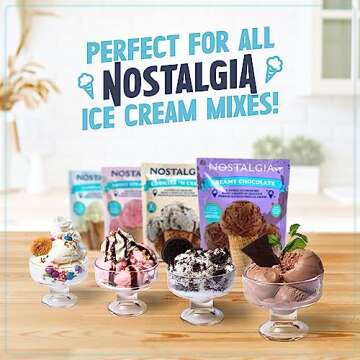 Nostalgia Digital Ice Cream Maker for Homemade Frozen Treats