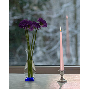 Elegant Hyoola 10 Inch Pink Dripless Taper Candles
