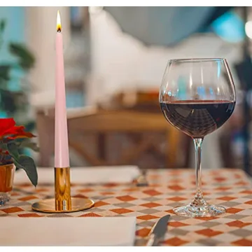 Elegant Hyoola 10 Inch Pink Dripless Taper Candles