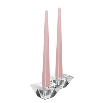 Elegant Hyoola 10 Inch Pink Dripless Taper Candles