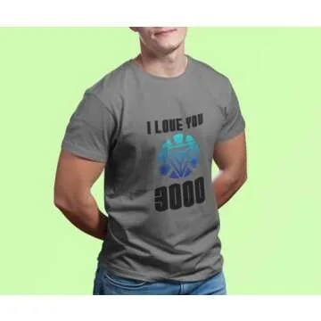 I Love You 3000 Shirts for Dads Super Hero Dad Gifts Love You Graphic T-Shirt Black L