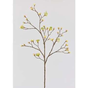 Artificial Budding Flower Branch - 42"