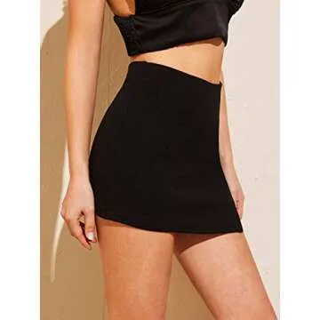 Stylish WDIRARA High Waist Split Front Skorts for Women