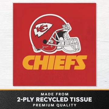 Kansas City Chiefs Paper Plate and Napkin Party Kit for 16