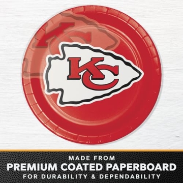 Kansas City Chiefs Paper Plate and Napkin Party Kit for 16