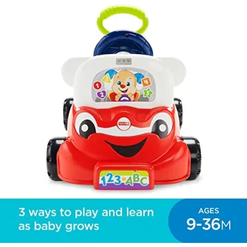 Fisher-Price 3-In-1 Smart Car Toy for Toddlers 9+ Months