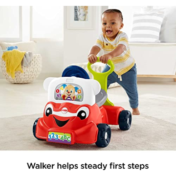 Fisher-Price 3-In-1 Smart Car Toy for Toddlers 9+ Months