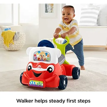 Fisher-Price 3-In-1 Smart Car Toy for Toddlers 9+ Months
